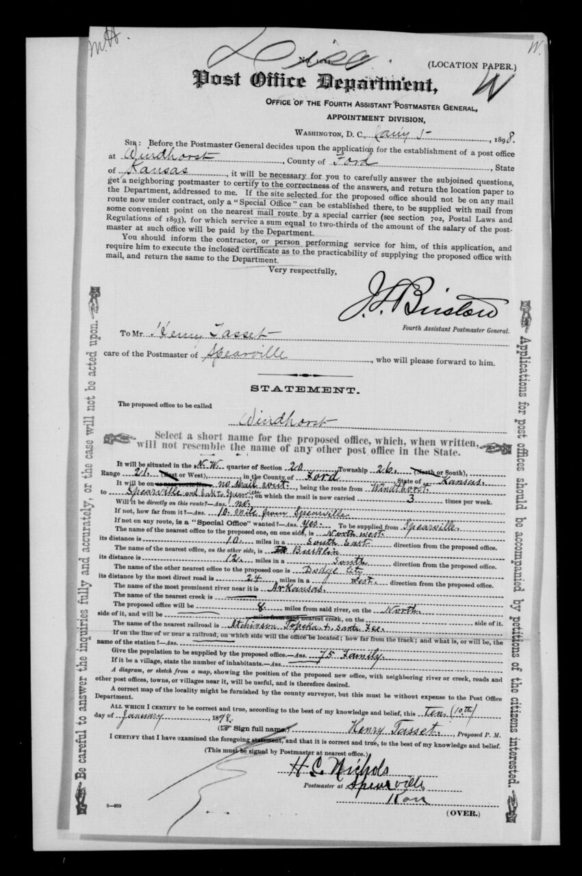 The Story of Windthorst, Kansas Ford County Historical Society, Inc